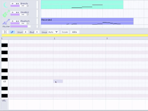 MIDI Draw & Recording