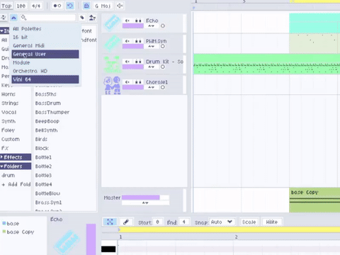 Instrument Palettes